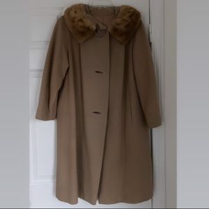Vintage Cashmere Fur Coat